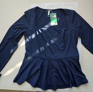 Halara Navy Long Sleeve Dress